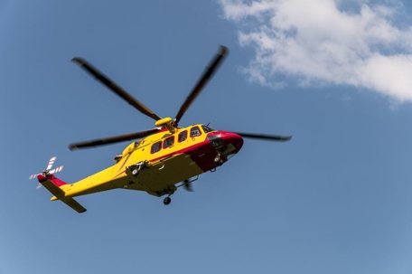 yellow helicopter