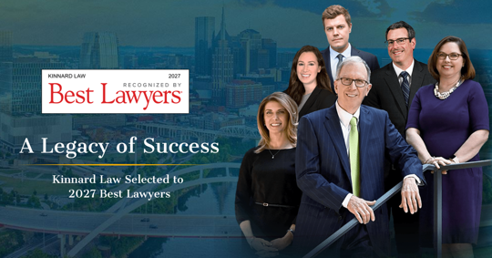 All five Kinnard Law Attorneys named to The Best Lawyers in America® 2027 Edition