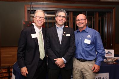 From left to right: Randy Kinnard, Executive Director of Folded Flag Foundation John Coogan, and Founder and Executive Director of A Soldier’s Child Foundation Daryl Mackin.